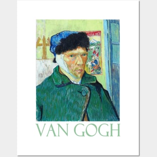 Self-Portrait with Bandaged Ear by Vincent Van Gogh Posters and Art